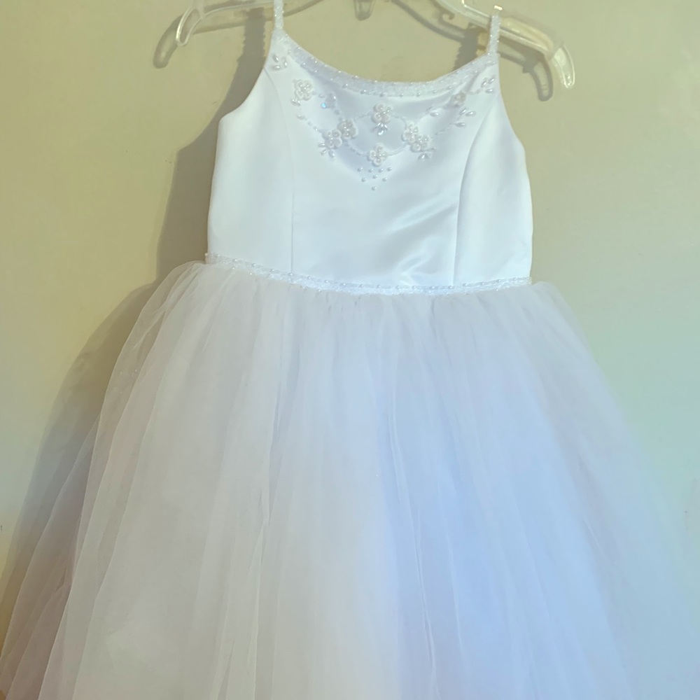Toddler girls white party dress size 2T